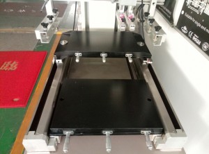 Screen печатна машина Специално за висока точност Двойна Работна маса стъклен капак Плейт