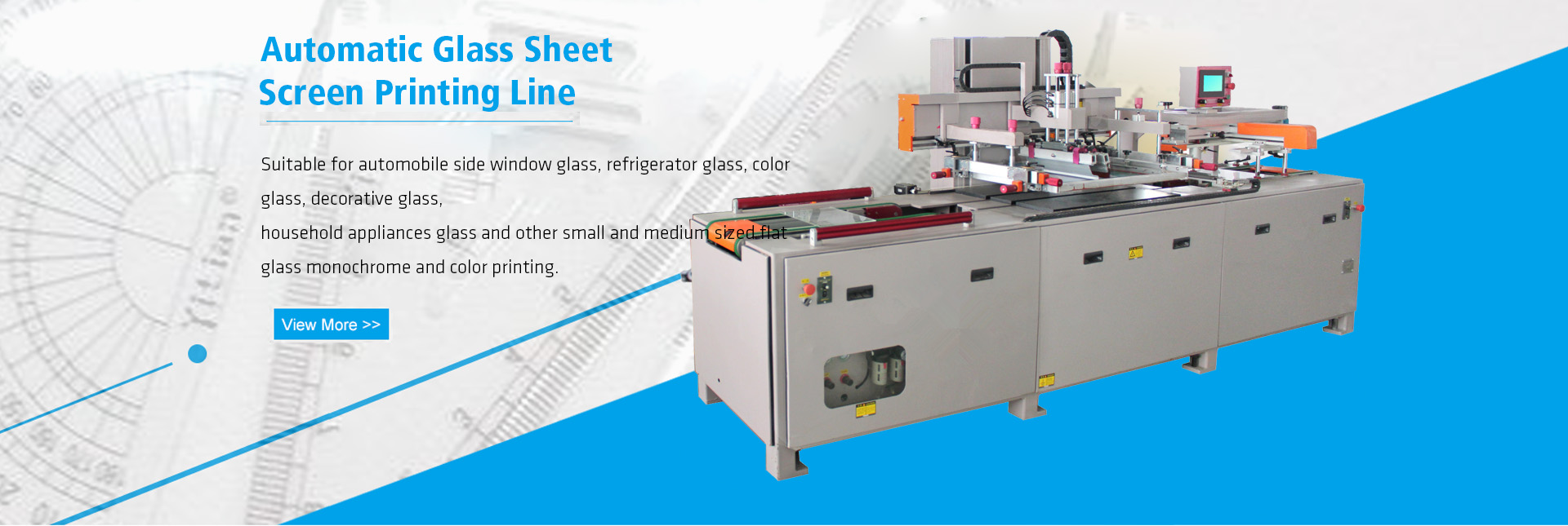Flat sheet screen printing machine