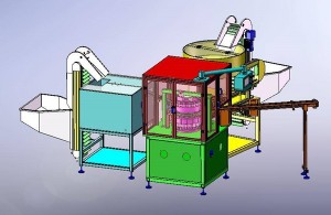 Gwthiwch Cyflymder Uchel Awtomatig llawn Tynnwch Cap Machine Cynulliad Gyda Cyflymder 200 Pieces Fesul Cofnod